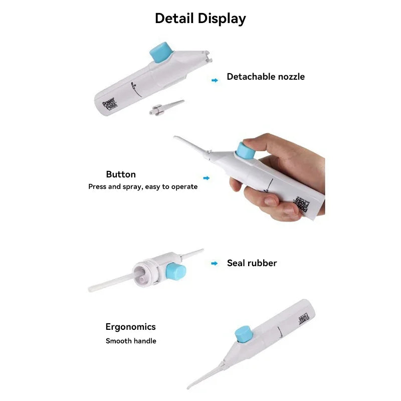 Portable Manual High Pressure Oral Irrigator Water Flosser Oral Irrigator Babs