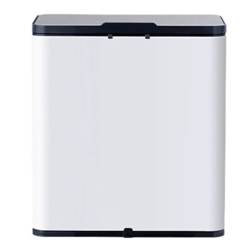 Wall Mounted Stainless Steel Trash Can with Slide Lid – 6L Wall Mounted Trash Can Babs 6L-White