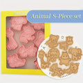 8-Piece Jungle Safari Animal Cookie Cutter Set | Baking Molds Cookie Cutter Set Babs 1set