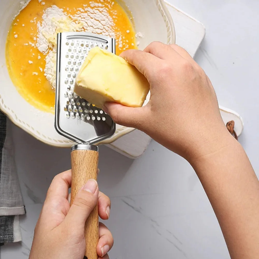 Stainless Steel Lemon Zester & Cheese Grater – Multi-Purpose Kitchen Grater Zester Babs