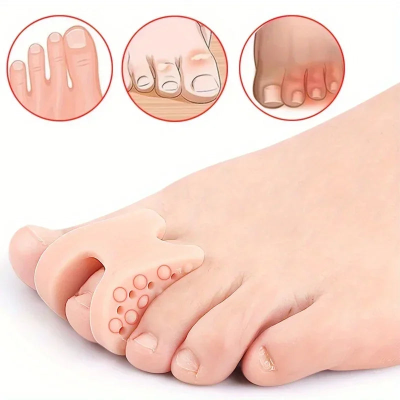 Soft Rubber Toe Spacers & Big Toe Pad – Men & Women Toe Spacer Set Babs