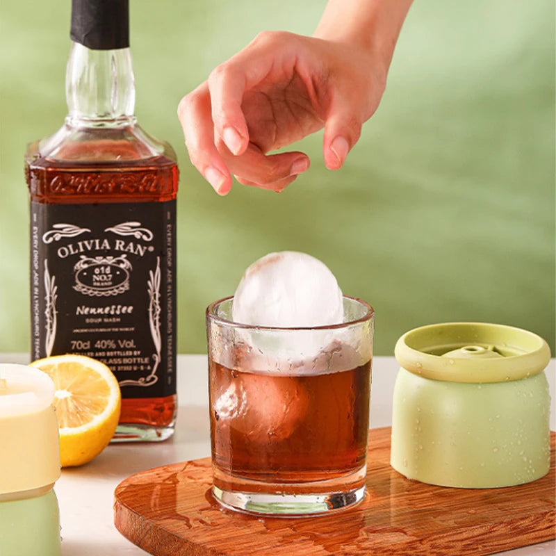 Silicone 3D Ice Ball Mold 6cm – Cocktail & Whiskey Ice Sphere Maker Ice Ball Mold Babs