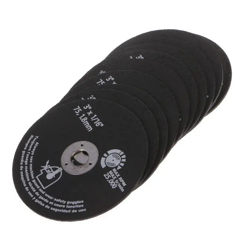 10-Pack 3-Inch Resin Grinding Wheel Cutting Discs for Metal Grinding Wheel Blades Babs