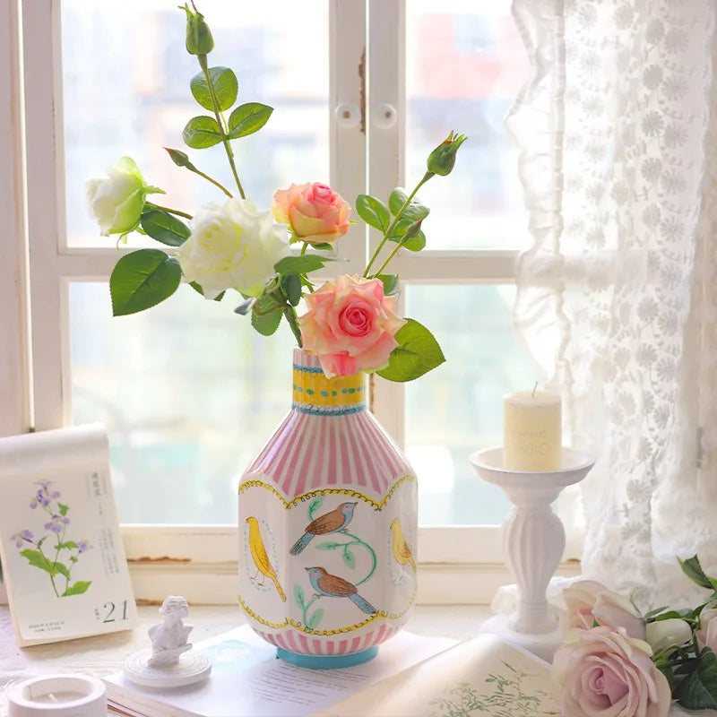 Modern Ceramic Vase – Luxury White Flower Vase for Home Décor Decorative Ceramic Vase Babs