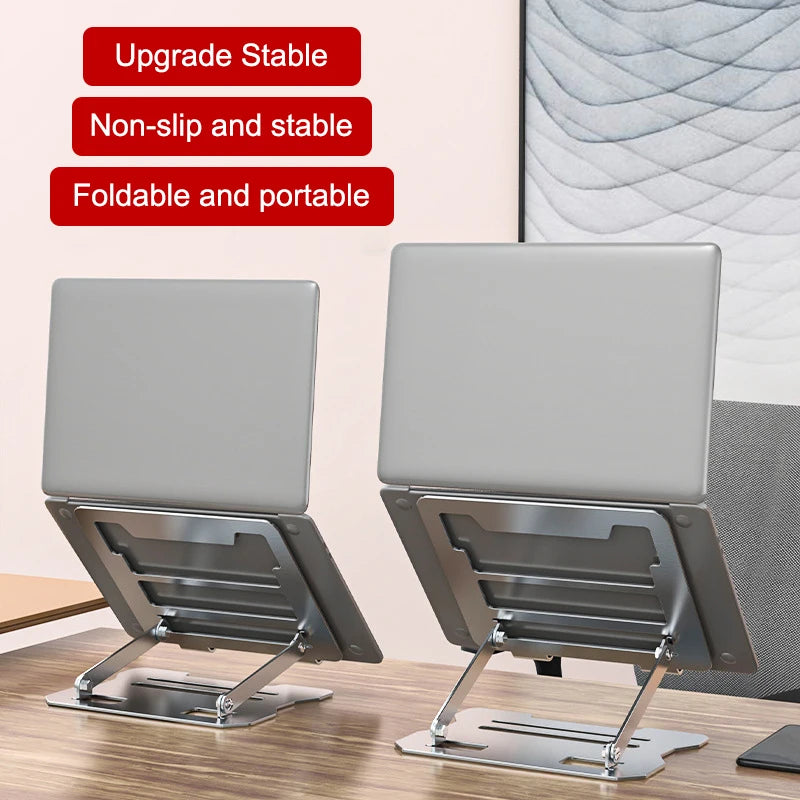 HUXUAN Foldable Metal Laptop Cooling Stand for Gaming Laptop Cooling Stand Babs