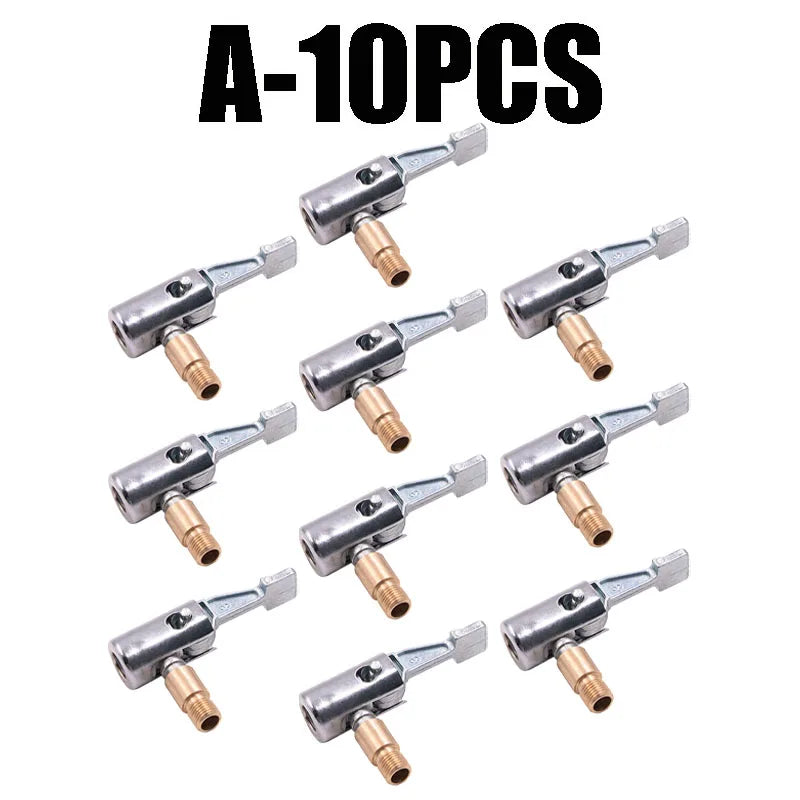 Portable Tire Air Chuck Inflator with Barb Hose Connector Tire Air Chuck Babs A-10PCS