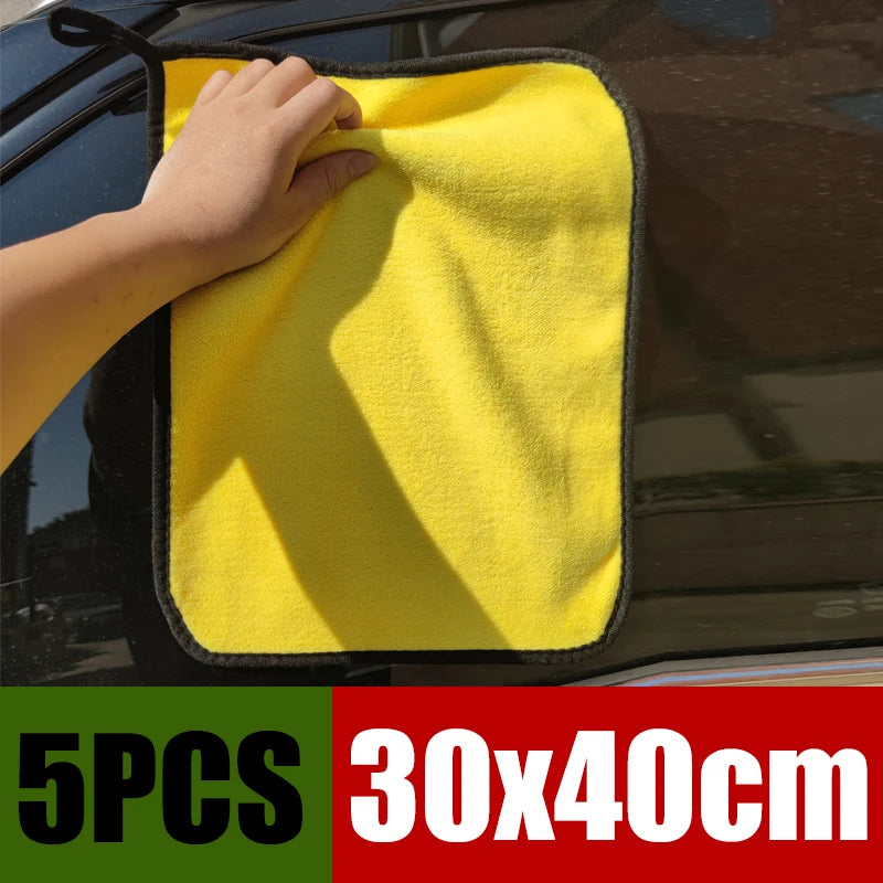 5-Pack Microfiber Car Wash Towels – Soft Double-Layer Cloths Microfiber Cleaning Towels Babs 30x40cm 5 PCS