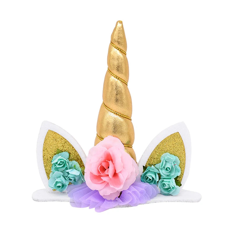 Rainbow Unicorn Cake Topper – Birthday & Baby Shower Decor Cake Topper Babs 1Pc D