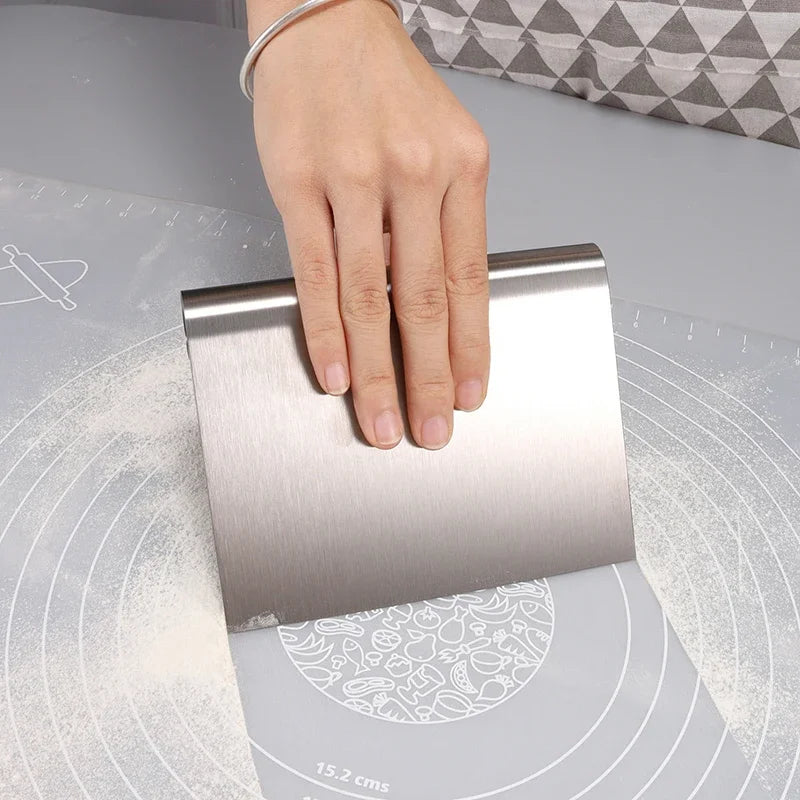 Stainless Steel Cake Scraper & Buttercream Edge Smoother Cake Decorating Tool Babs