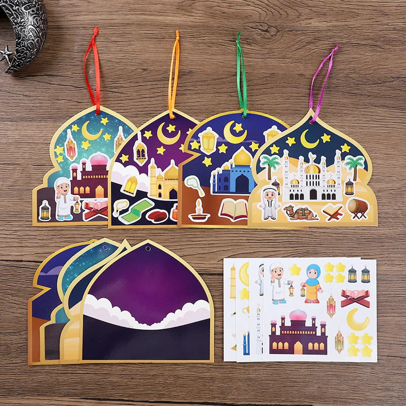 36Pcs Eid Mubarak Hanging Decorations – Ramadan Moon & Star Set Party Hanging Decorations Babs