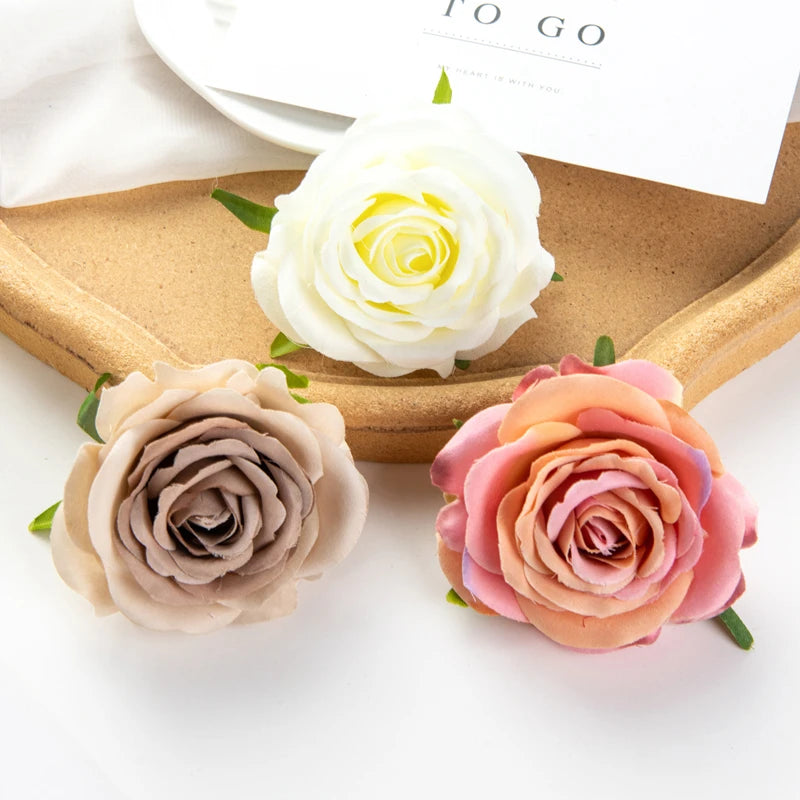 Artificial Silk Rose Flower Heads – Wedding & Home Décor Artificial Silk Flowers Babs
