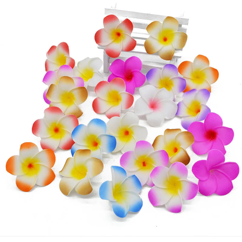20Pcs Plumeria Frangipani Foam Artificial Flowers – Wedding Decor Artificial Foam Flowers Babs