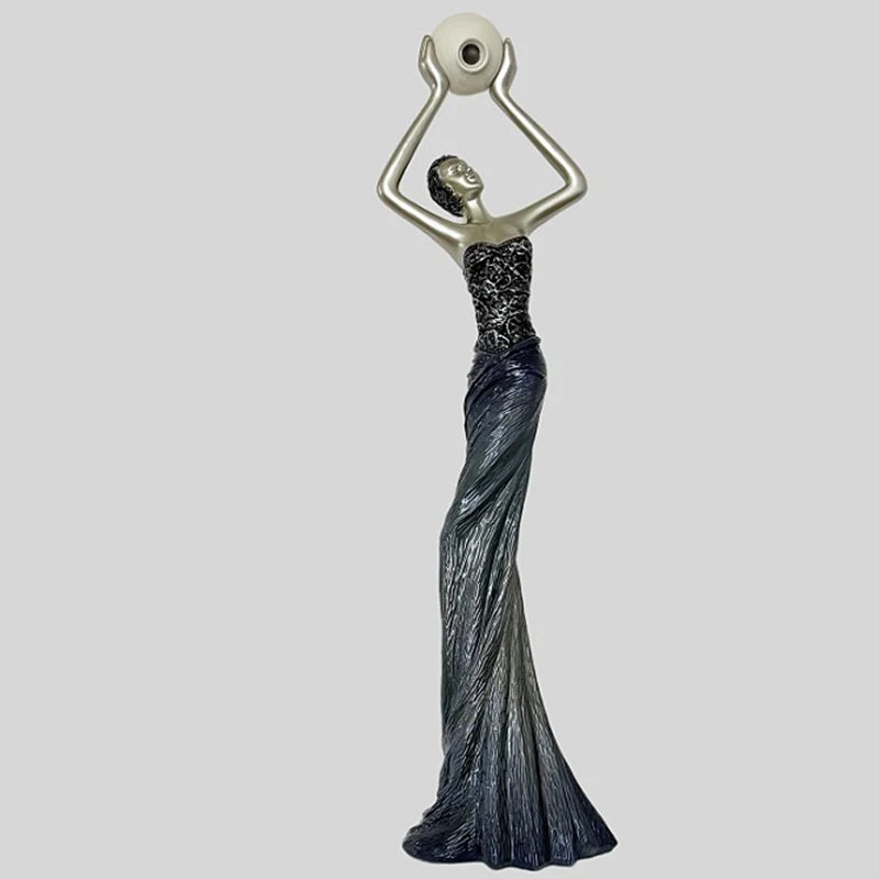 Humanoid Sculpture Figurine | Modern Luxury Living Room Décor Decorative Sculpture Babs Blue Large-130CM
