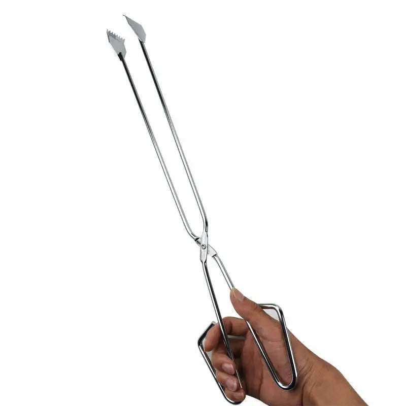 Long Handle BBQ Charcoal Tongs – Stainless Steel Grill Tool BBQ Charcoal Tongs Babs