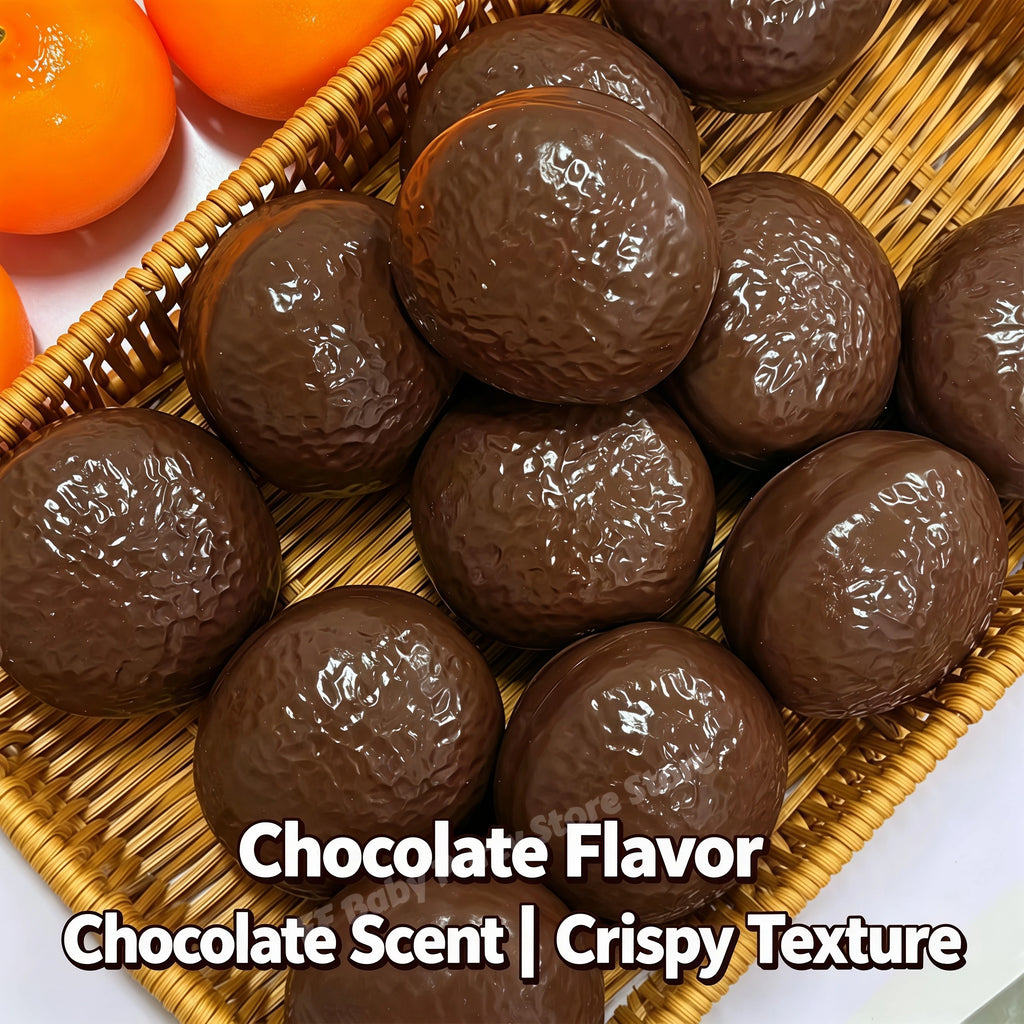 Chocolate Pie Squishy Fidget Ball – ASMR Crunchy Squeeze Toy Fidget Squeeze Toy Babs