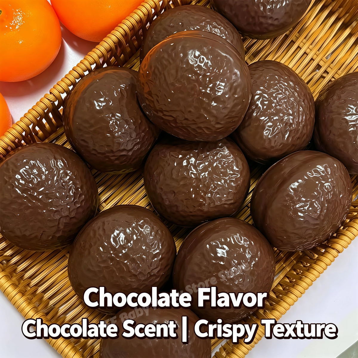 Chocolate Pie Squishy Fidget Ball – ASMR Crunchy Squeeze Toy Fidget Squeeze Toy Babs