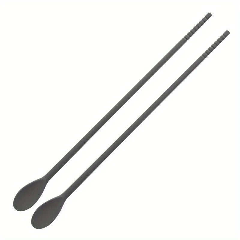 Non-Slip Silicone Spoon Chopsticks – Dual-Use Kitchen Tool Silicone Kitchen Utensil Babs 2pcs