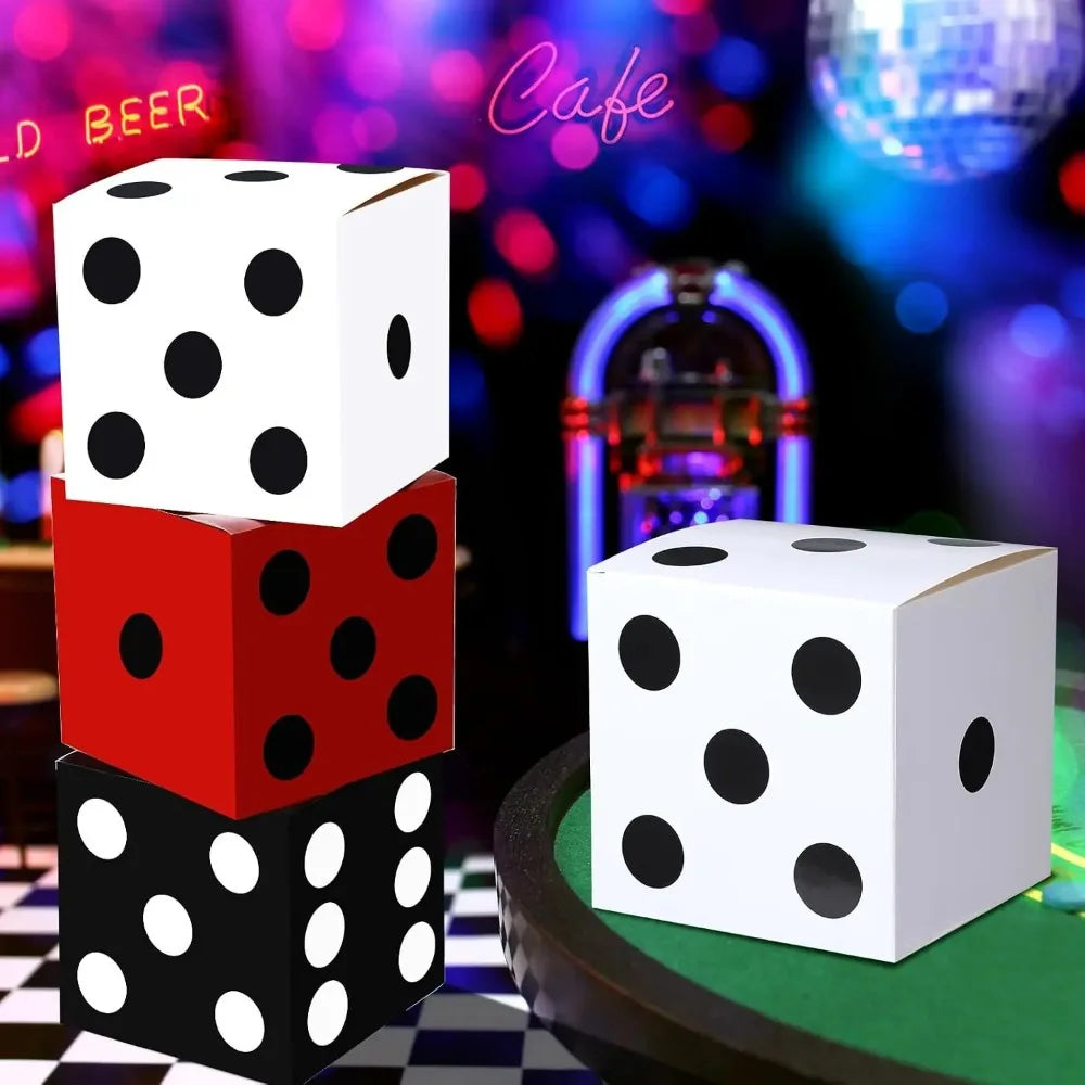 28CM Jumbo Dice Gift Box – Party Photo Prop & Game Decoration Party Photo Prop Babs