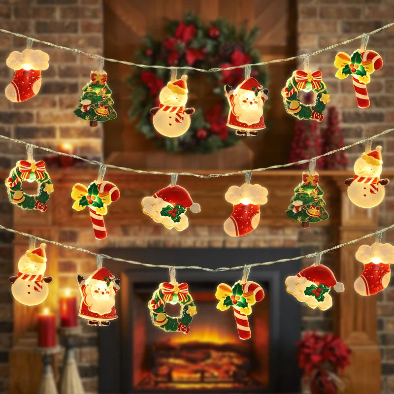 Christmas LED String Lights – Santa, Gingerbread & Xmas Tree LED String Lights Babs A
