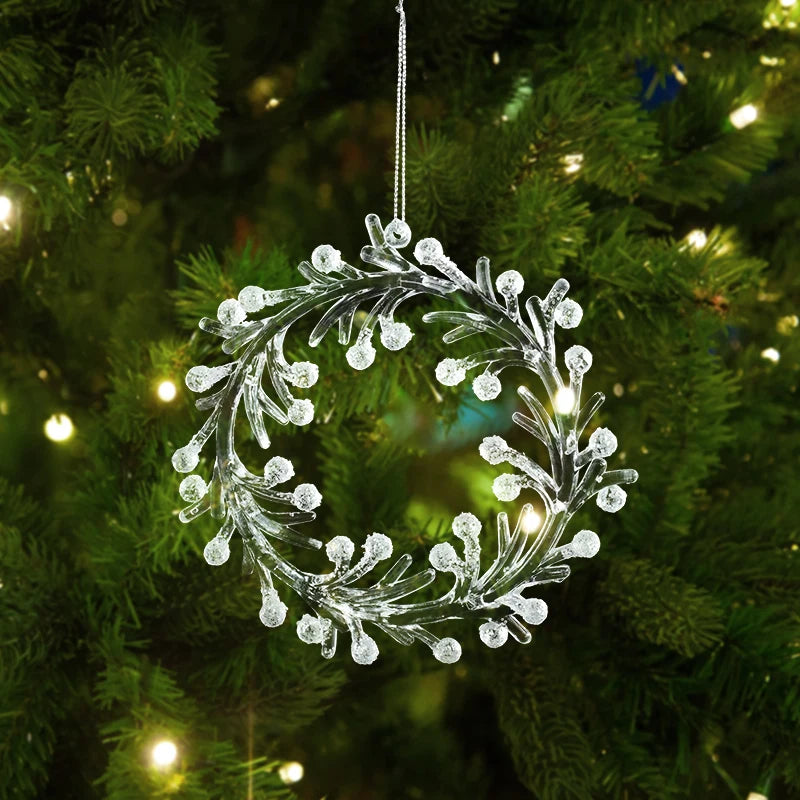 Acrylic Snowflake Christmas Ornaments – Transparent Pendants Christmas Tree Ornaments Babs 4