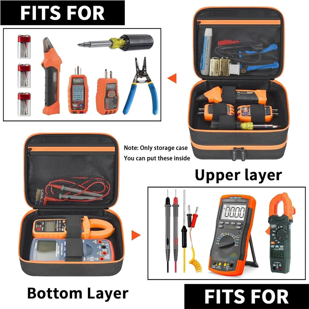 Travel Case for Klein Tools ET310 GFCI Circuit Breaker Tester Kit Tool Storage Bag Babs