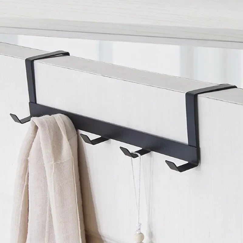 5-Hook Over-the-Door Organizer Rack – Coat, Towel & Hat Hanger Door Hook Rack Babs