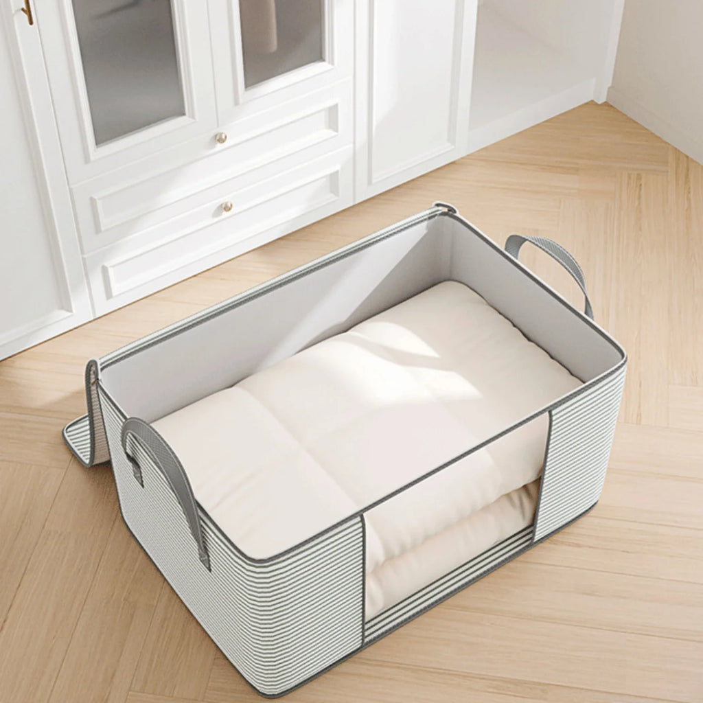Large Comforter Storage Bag – Foldable Mothproof Organizer Bedding Storage Bag Babs