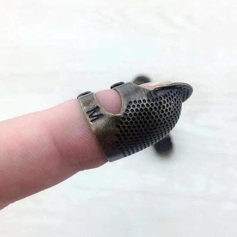 Adjustable Vintage Copper Thimble Ring for Sewing & Embroidery Sewing Thimble Ring Babs