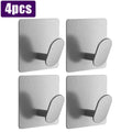 304 Stainless Steel Wall Hook – 4-Hook Towel & Robe Hanger Bathroom Wall Hook Babs Sliver-4pcs
