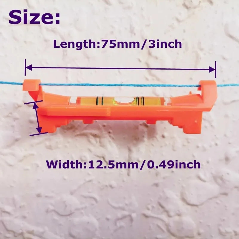 10-Pack Hanging String Line Levels – Orange Builder's Level Tool String Line Level Babs