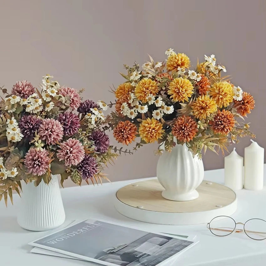 Silk Chrysanthemum Artificial Flower – Wedding & Home Decor Artificial Silk Flower Babs