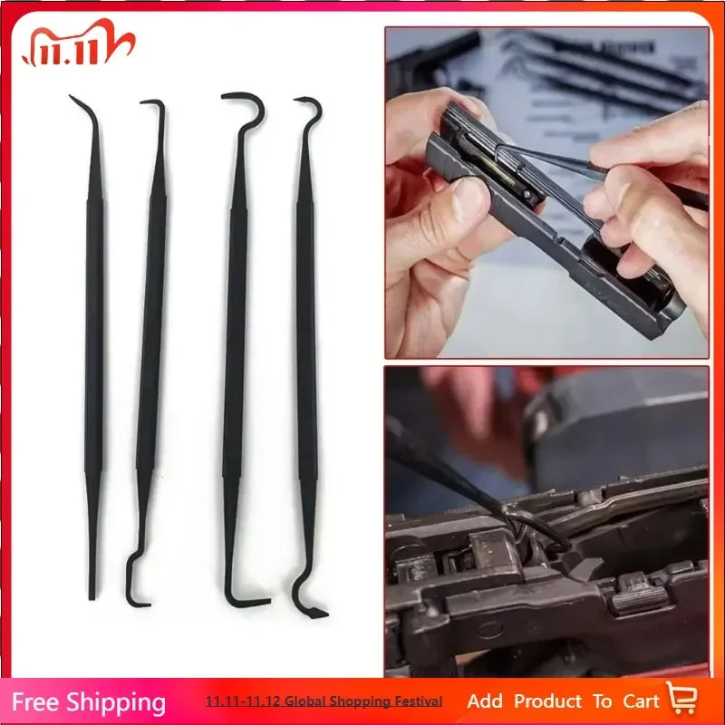 4-Piece Car Detailing Pick & Hook Cleaning Tool Set Auto Detailing Tools Babs 0.7mm