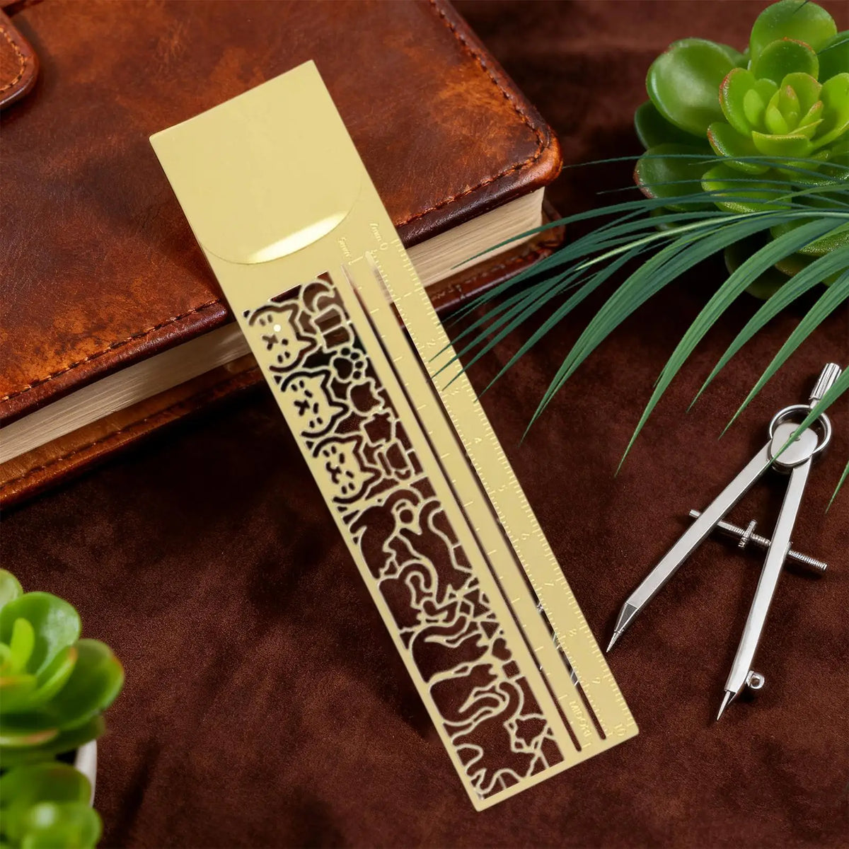 Cute Cat Double-Sided Bookmark Ruler – Planner Stationery Bookmark Ruler Babs