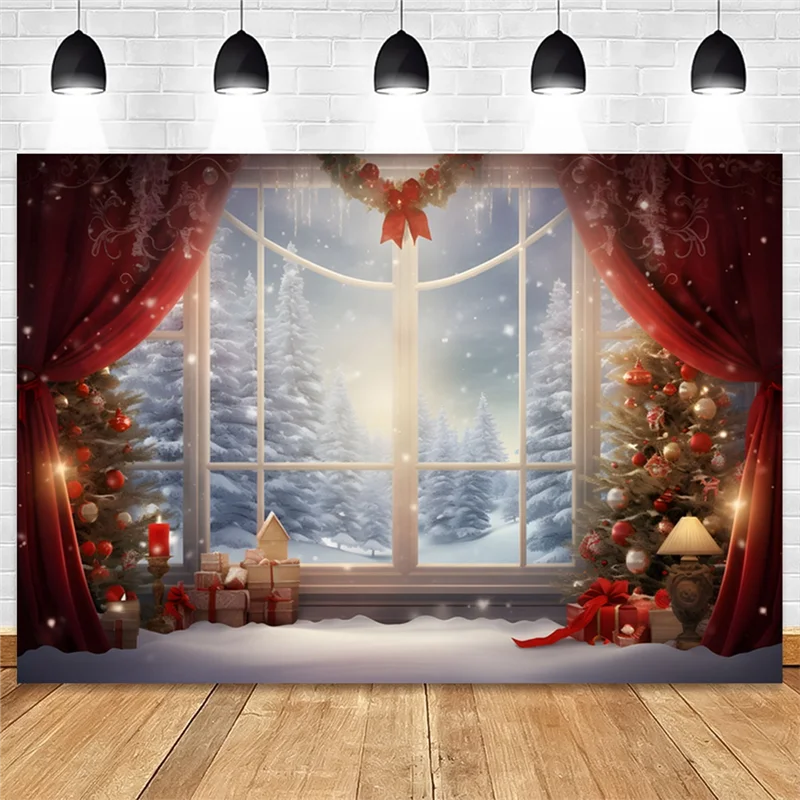 Christmas Photography Backdrop 210x150cm Vinyl Background Cloth Photography Backdrop Babs