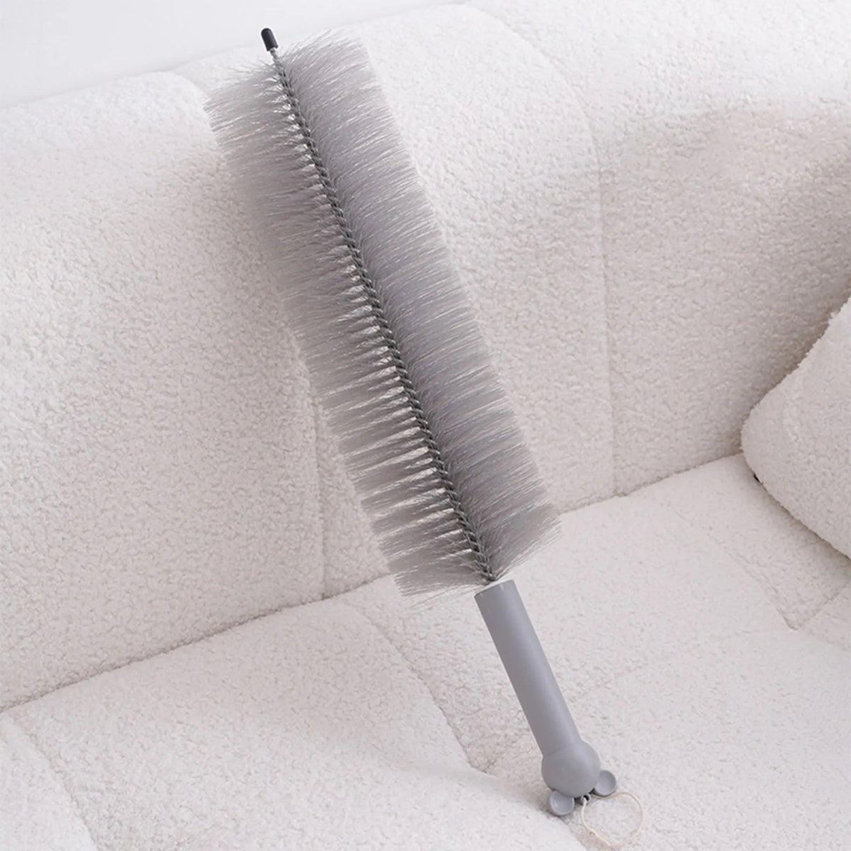 Flexible Fan Dust Brush – Bendable Duster for Blinds & Vents Flexible Cleaning Duster Babs Gray One Size