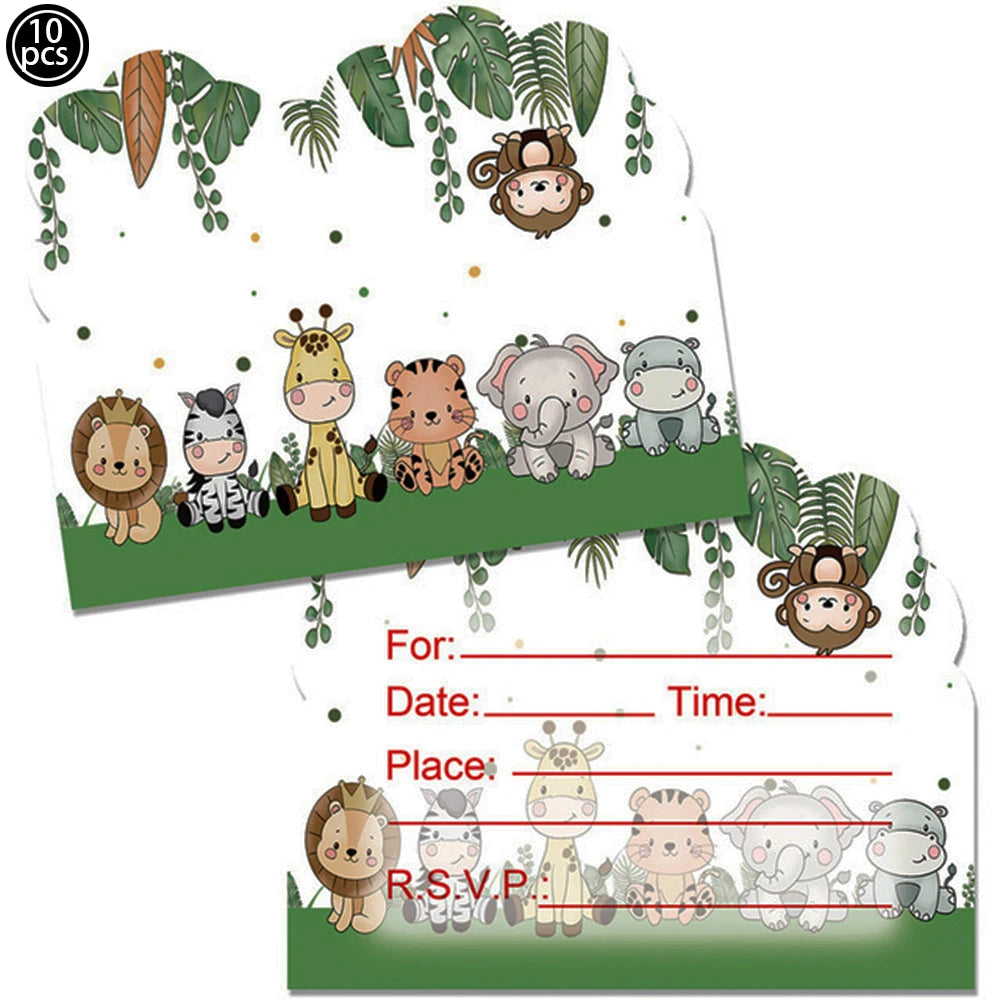 Jungle Safari Animal Party Supplies – Zoo Theme Birthday Decor