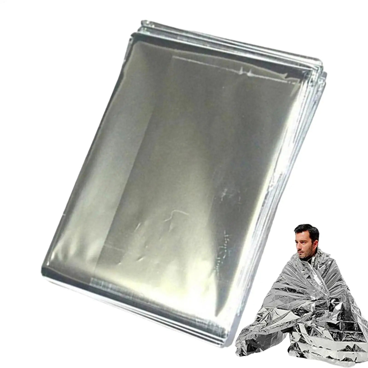Emergency Thermal Survival Blanket – Waterproof Foil Camping Emergency Survival Blanket Babs