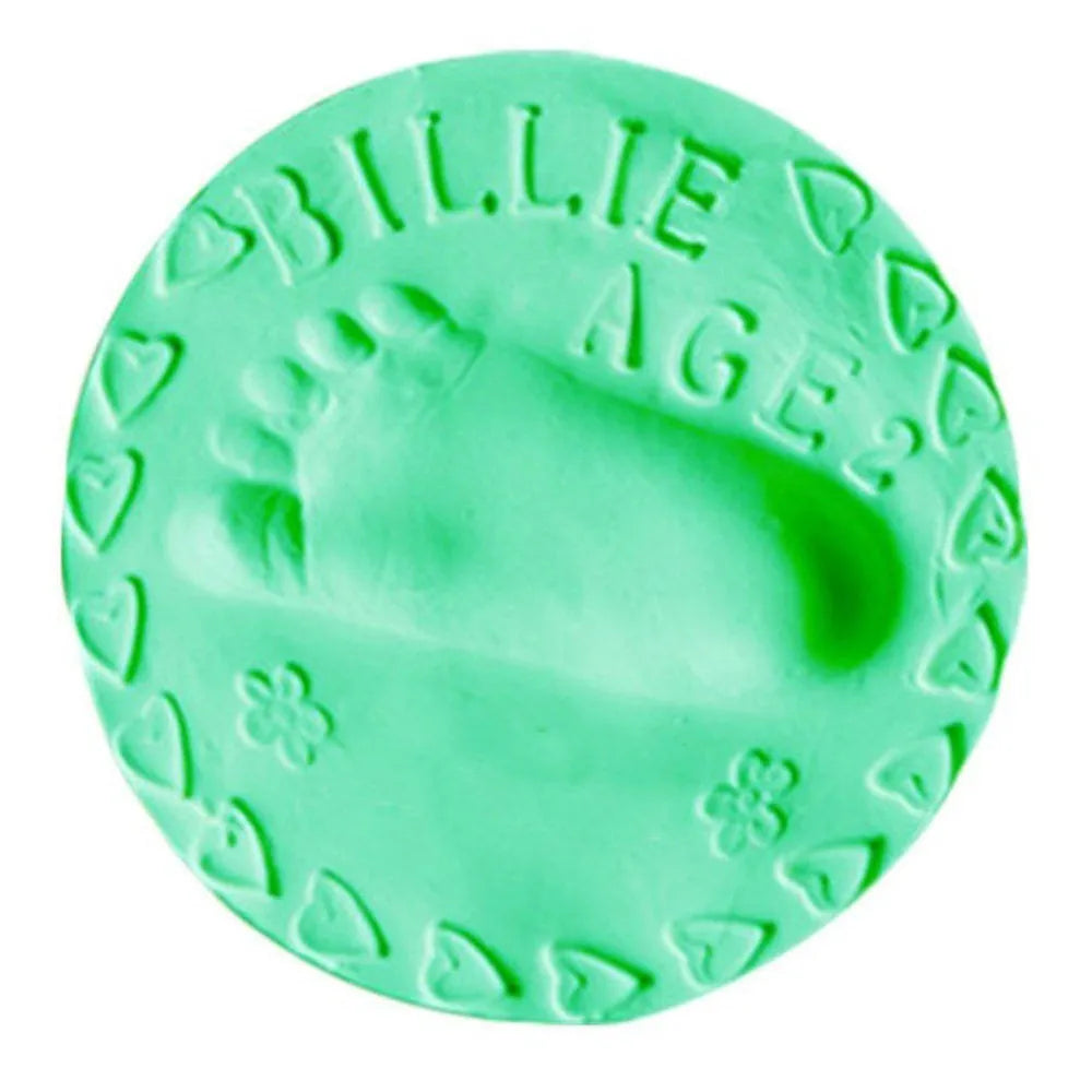 Baby Handprint & Footprint Air Dry Clay Casting Kit 20g Baby Keepsake Kit Babs Green