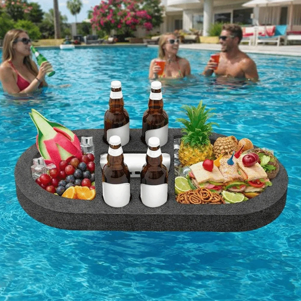 Pool Floating Drink Tray – Multi-Hole Waterproof Float Rack Pool Float Tray Babs