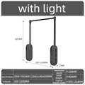 Electric Lifting Clothes Rack – Telescopic Wardrobe Closet Organizer Electric Clothes Rack Babs Gray-with Light