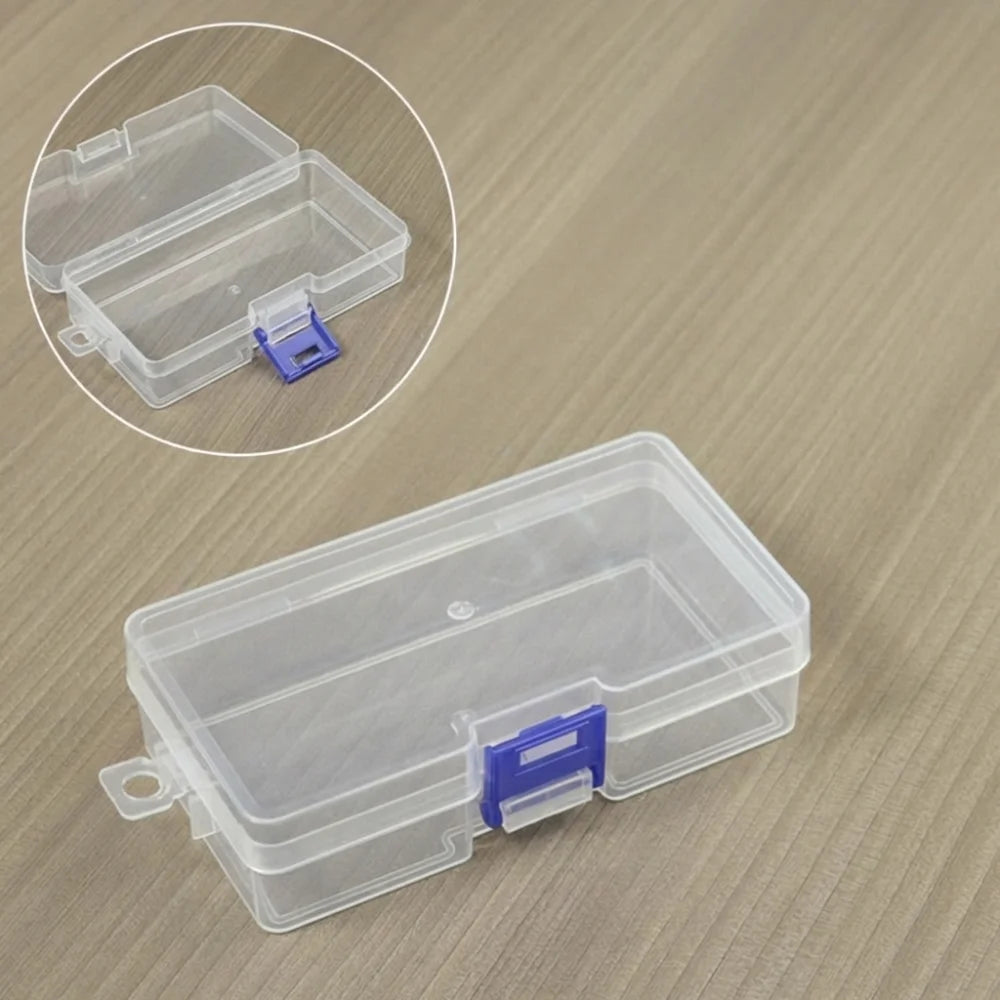 Mini Transparent Flip-Cover Storage Box – Jewelry & Craft Plastic Storage Box Babs Style F
