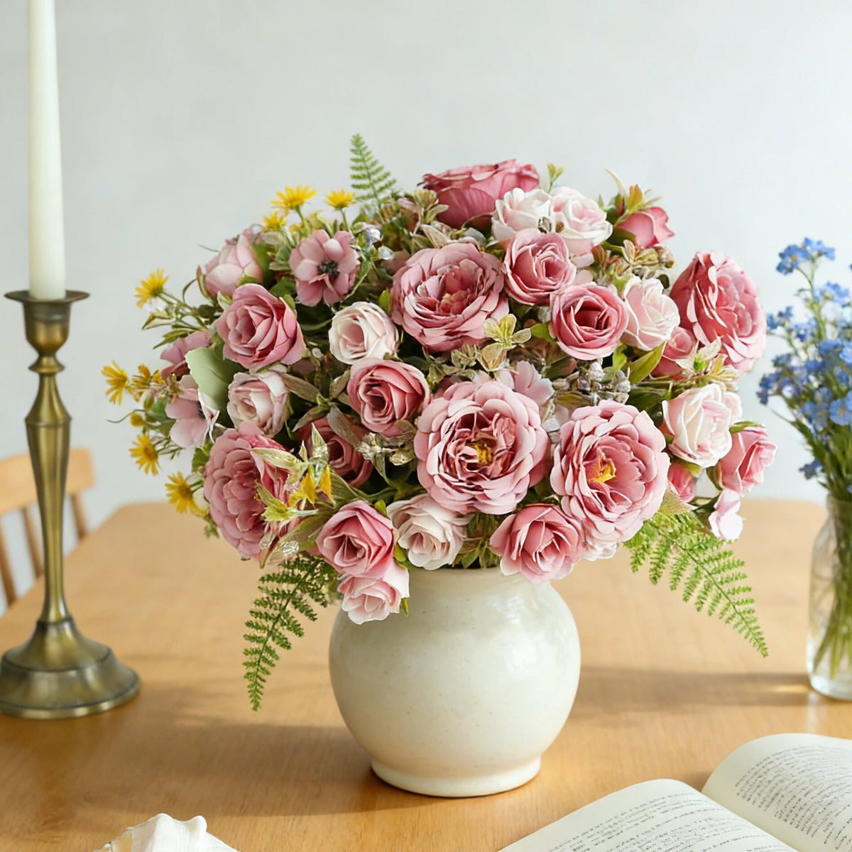 Silk Artificial Rose Bouquet – Wedding & Home Décor Gift Artificial Flower Bouquet Babs