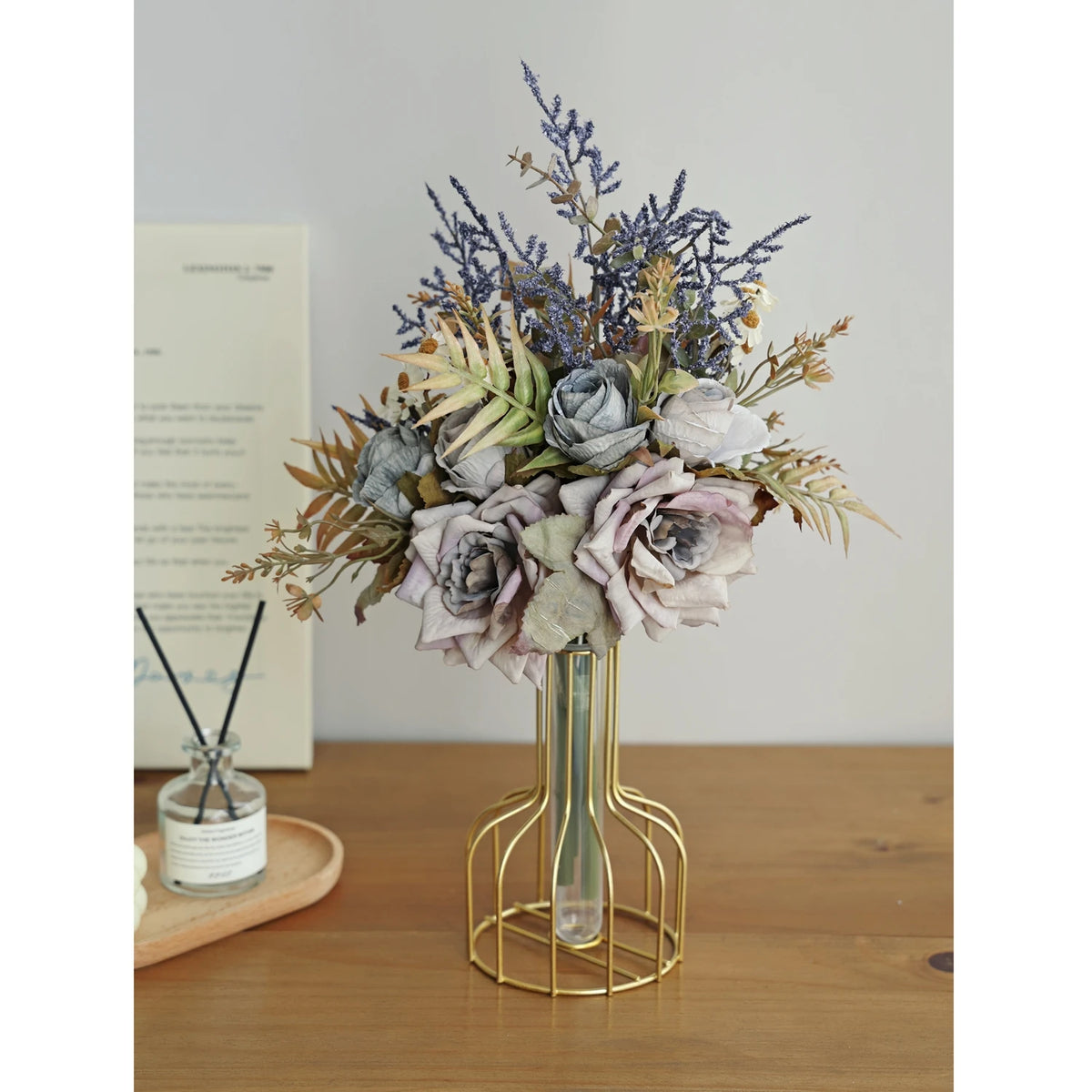 Artificial Silk Peony Rose Bouquet – Wedding & Home Decor Artificial Flower Bouquet Babs
