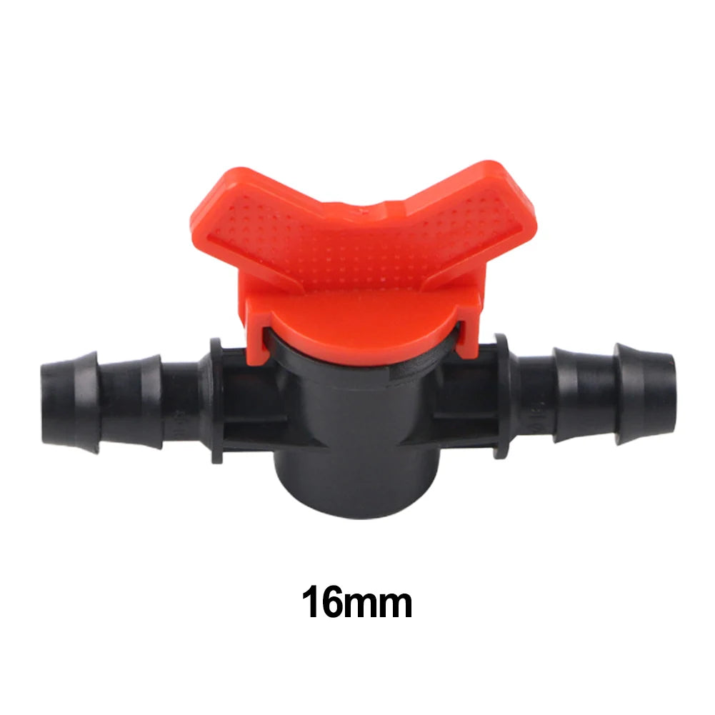 PP Ball Valve Connector for PE Pipe 16mm 20mm 25mm PN4 Drip Irrigation Valve Babs
