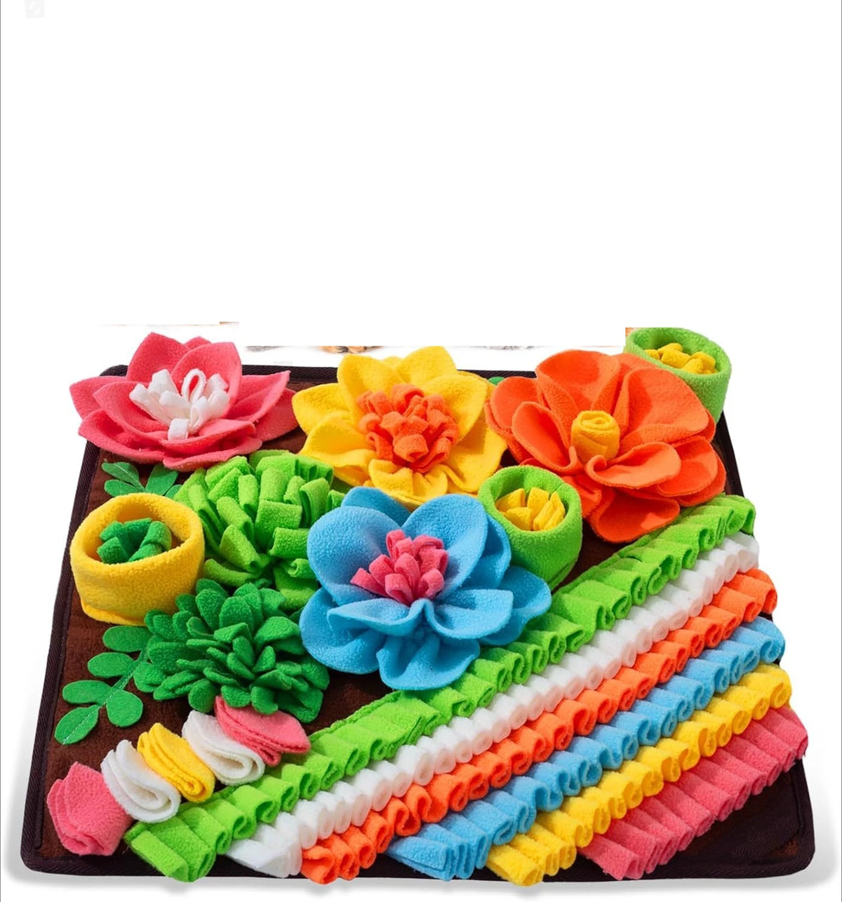Slow Feeding Sniff Mat for Dogs & Cats – Interactive Pet Toy Pet Slow Feeder Mat Babs brown