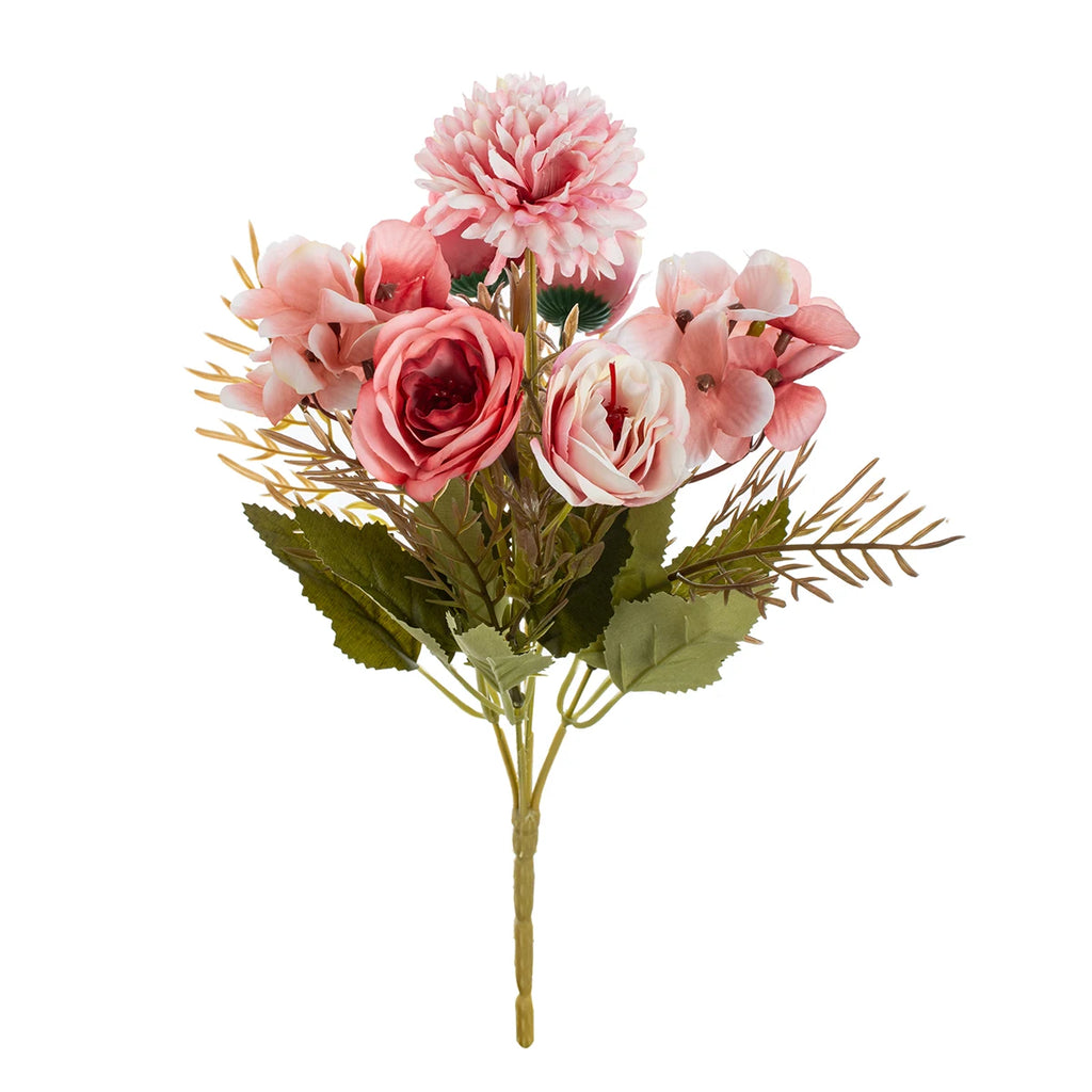 Silk Rose Artificial Flowers – Wedding & Home Décor Bouquet Artificial Silk Flowers Babs Rose Red 1 pc