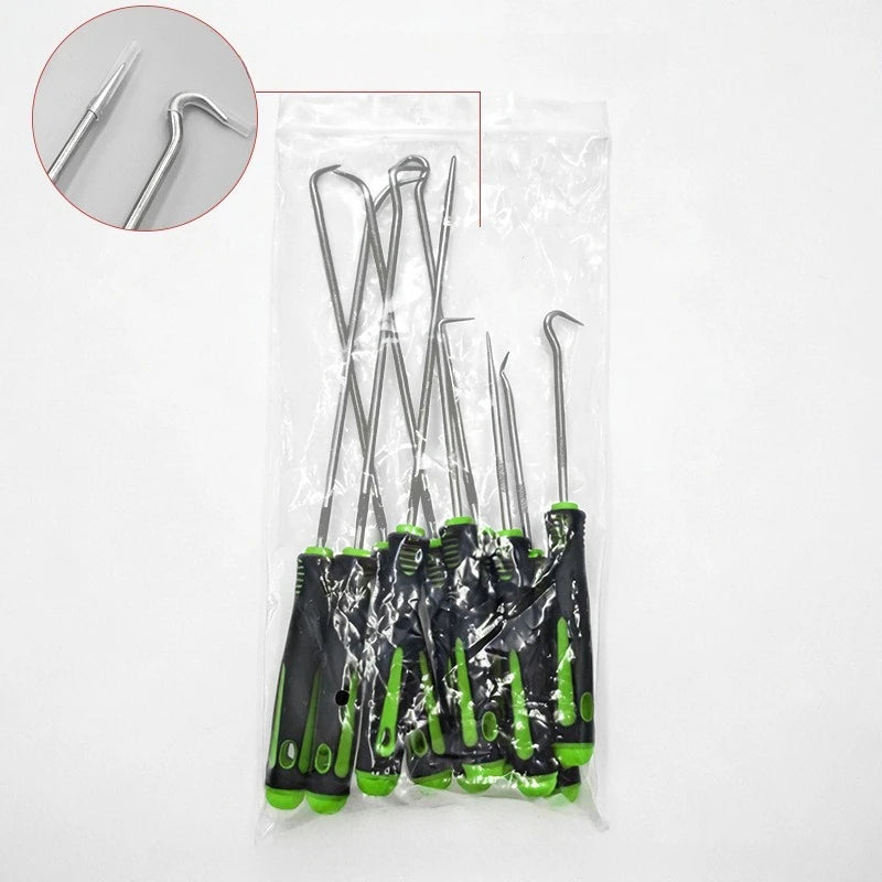 10-Piece Precision Pick & Hook Set | Oil Seal O-Ring Remover Precision Pick Hook Set Babs 10PCS Silver