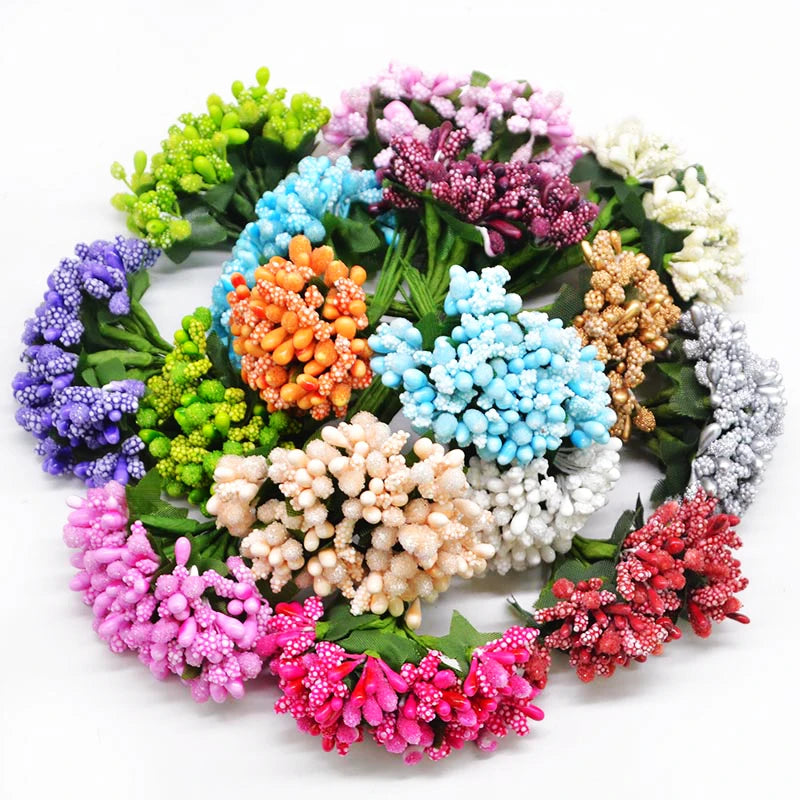 12pcs Artificial Flower Stamens – DIY Wedding & Craft Decor Artificial Flower Stamens Babs
