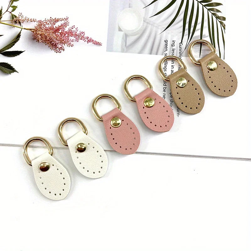 2PCS Leather D-Ring Buckle DIY Bag Strap Accessories | Multi-Color Leather Bag Hardware Babs