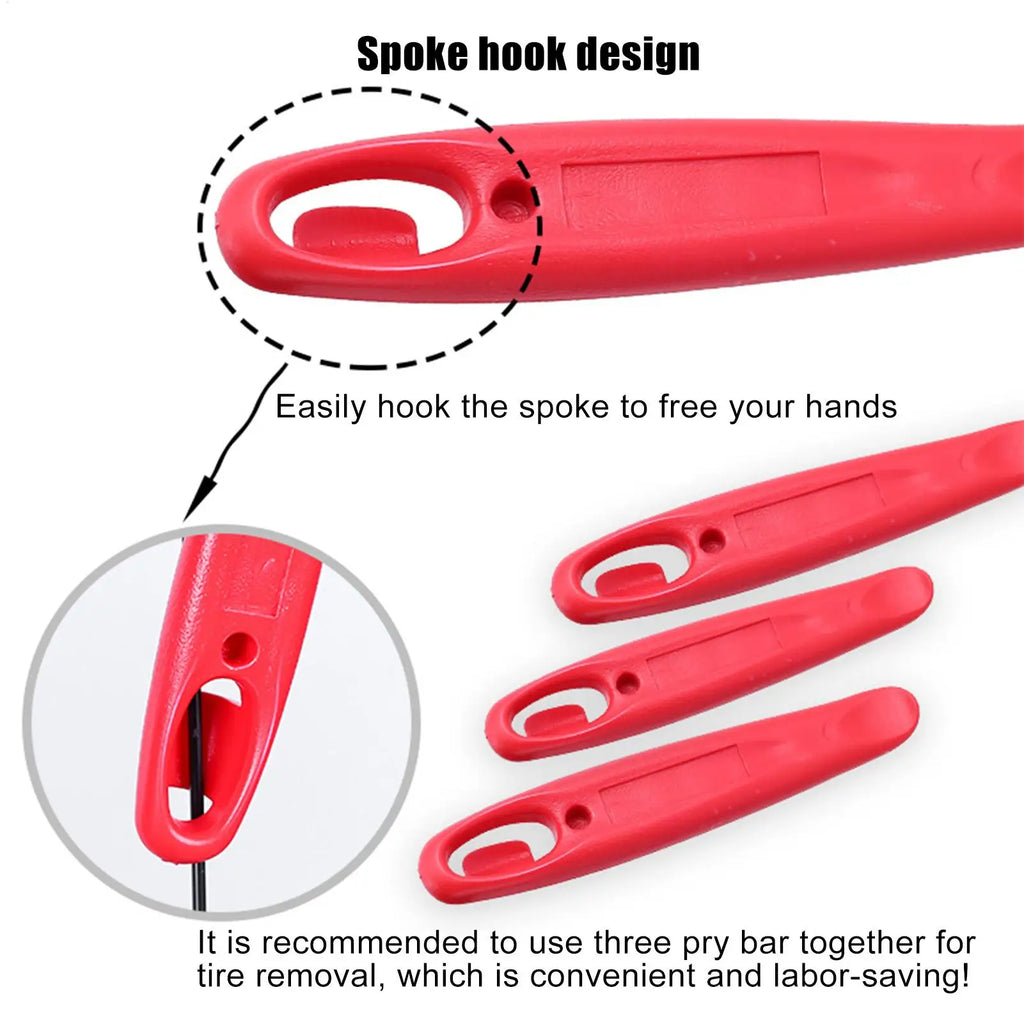 Bicycle Tire Levers 3-Pack – Nylon Tire Removal Tool Set Bicycle Tire Lever Babs